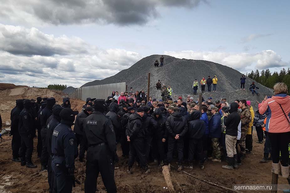 Лагерь активистов, Шиес. Июнь 2019 года
