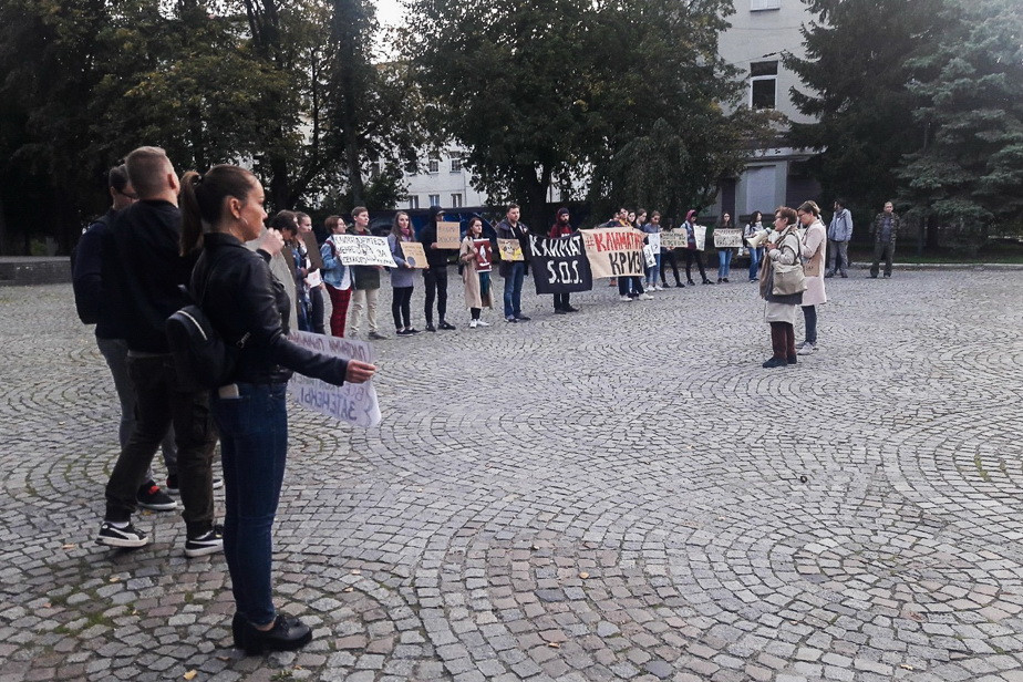 Пикет в Калининграде, фото Натальи Стениной