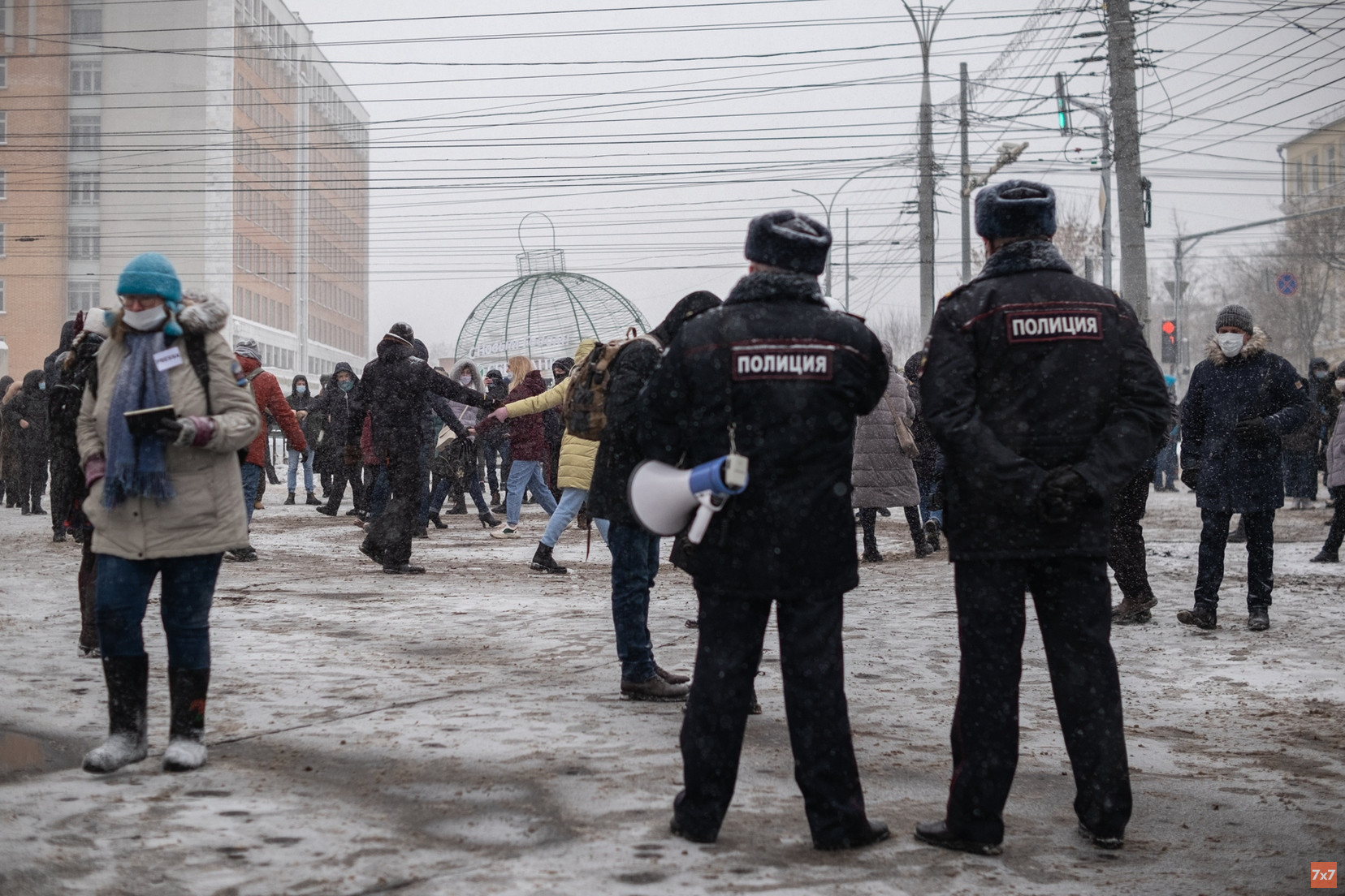 Киров на акции протеста 31 января