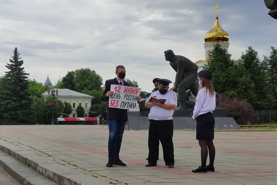 Пикет Михаила Гусева в Иванове